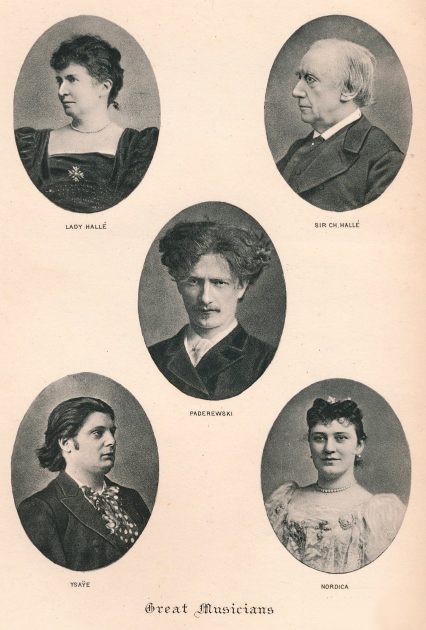 Velcí hudebníci - Deska X., c1880, 1895 od F. Jenkins Heliog