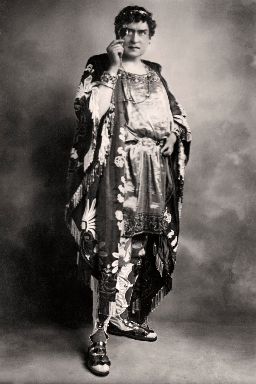 Herbert Beerbohm Tree 1853-1917, anglický herec, počátek 20. století. od F. W. Burford