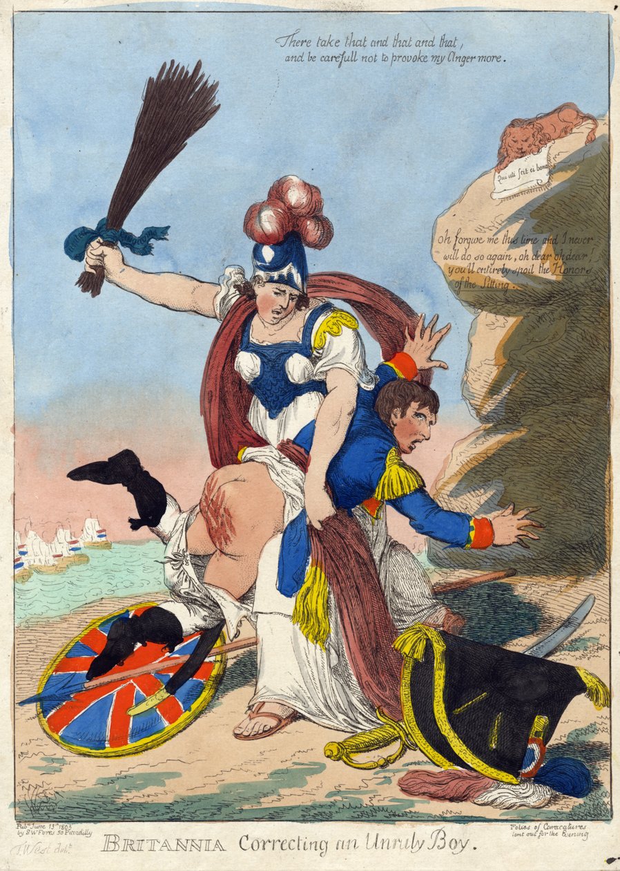 BRITANNIA napravuje neukázněného chlapce (Napoleon) od F. Williams