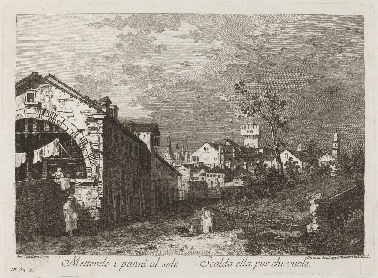 Vkládání oblečení... od Fabio Berardi after Canaletto