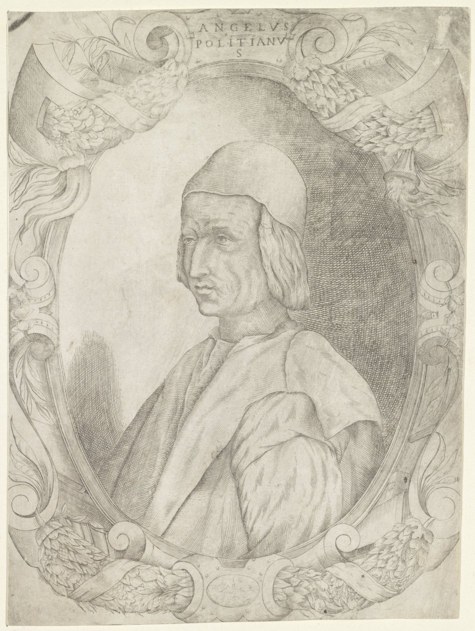 Portrét van Agnolo Poliziano od Fabio Licinio