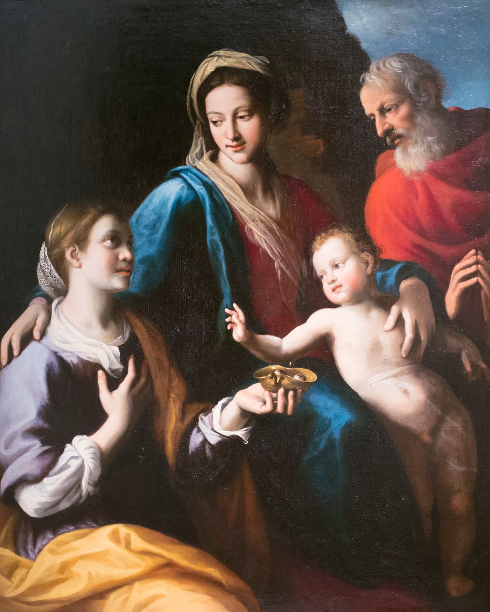 Madona s dítětem, svatý Josef a Svatá Lucie od Fabrizio Santafede