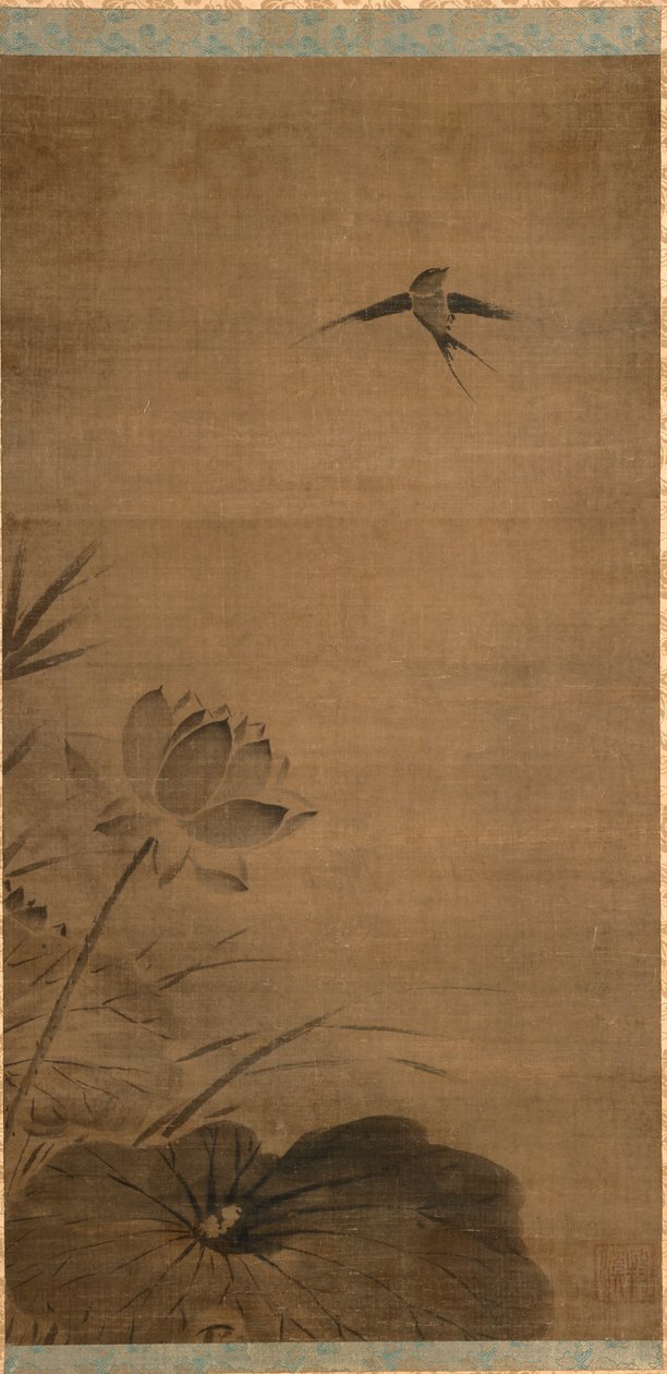 Swallow a Lotus, polovina 1200. od Fachang Muqi