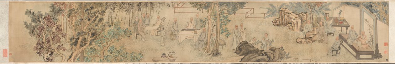 Literární shromáždění devátého dne v Xing’anu, 1743. od Fang Shishu