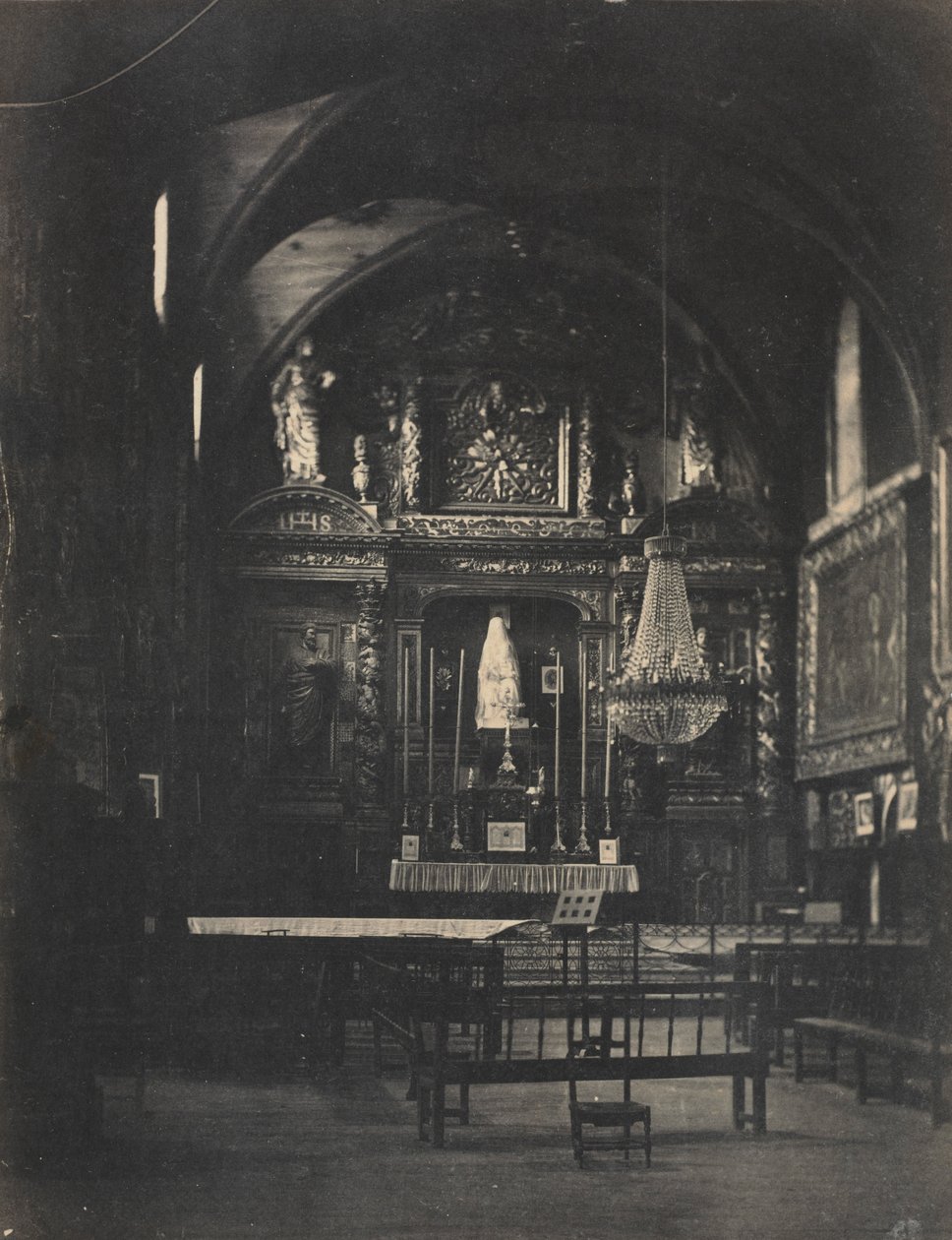 Interiér kostela, c. 1855. od Farnham Maxwell Lyte