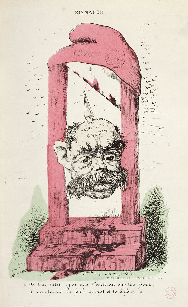 Karikatura Otto von Bismarcka (1815-98) 1870 od Faustin