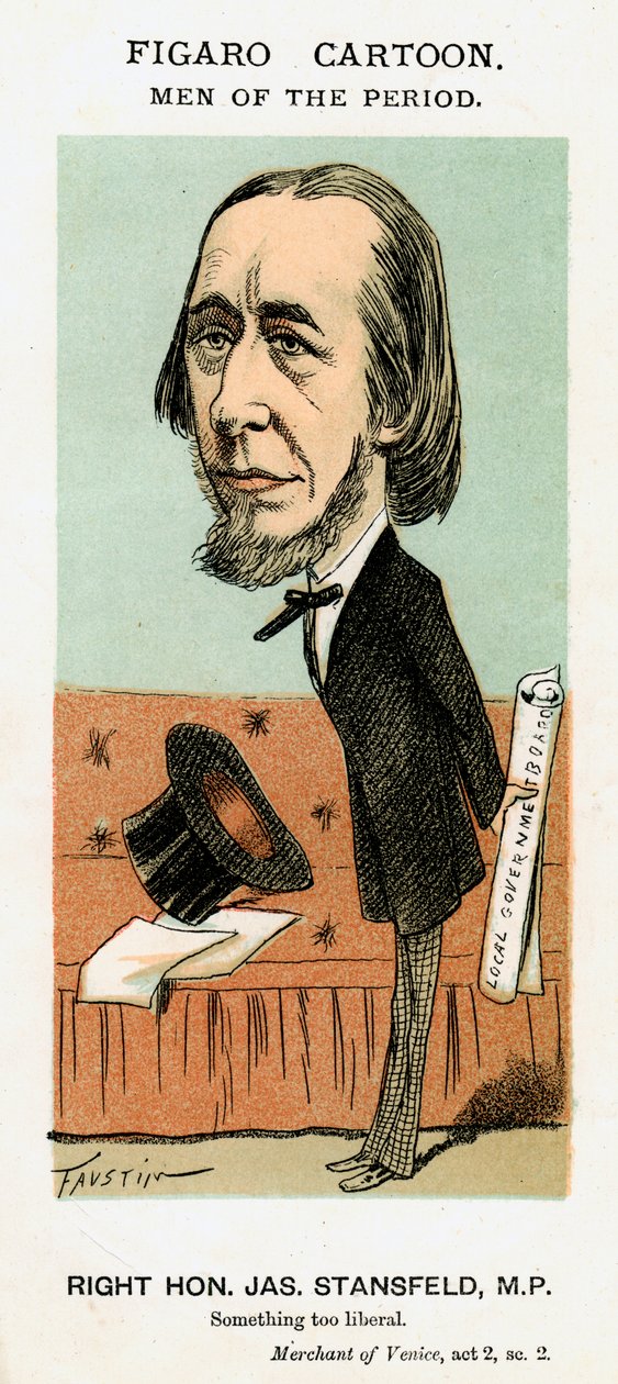 James Stansfeld , britský politik, c1871-1874. od Faustin