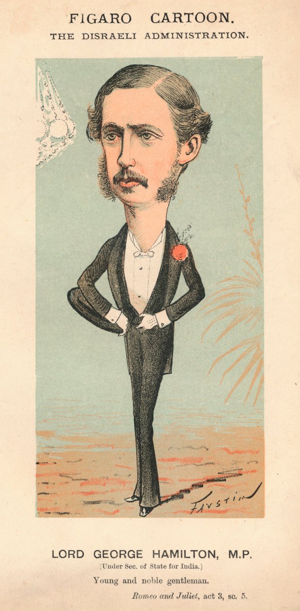 Lord George Hamilton, M.P., c1870 od Faustin