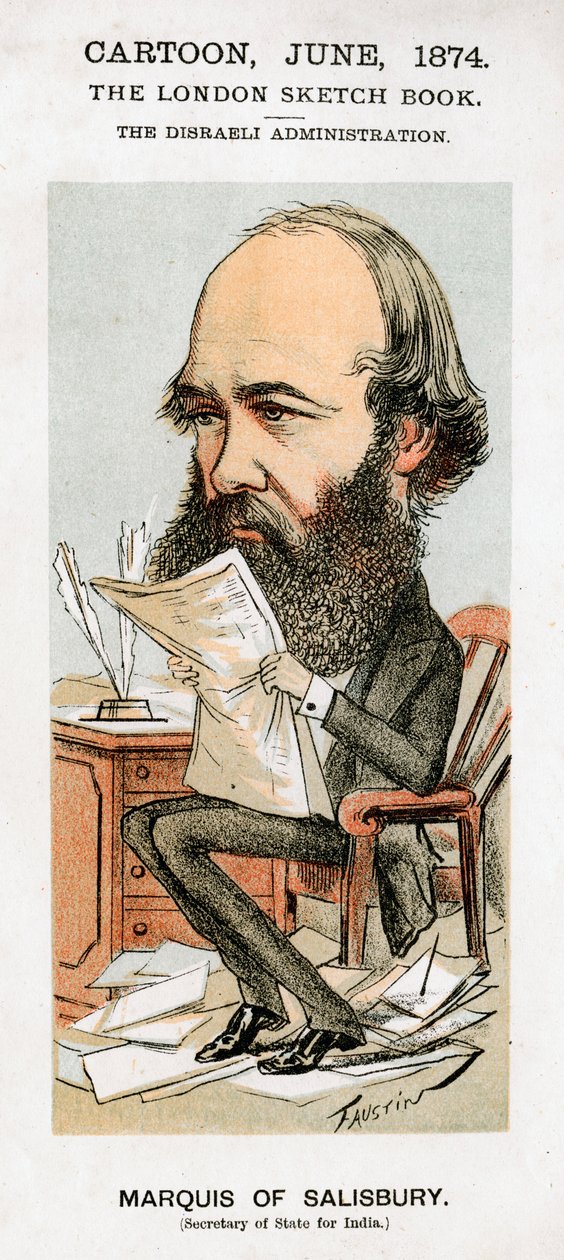 Robert Arthur Talbot Gascoyne-Cecil, 3. markýz ze Salisbury, britský politik, 1874. od Faustin