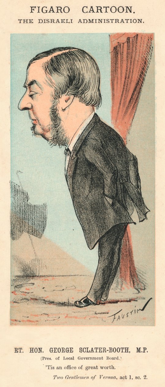 The Rt. Honzo George Sclater-Booth, M.P., c1870 od Faustin