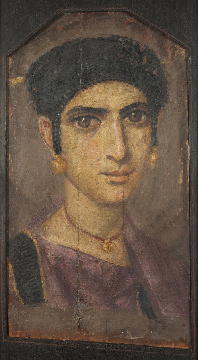 Portrét mladé dámy, 2. stol. INZERÁT od Fayum mummy portraits