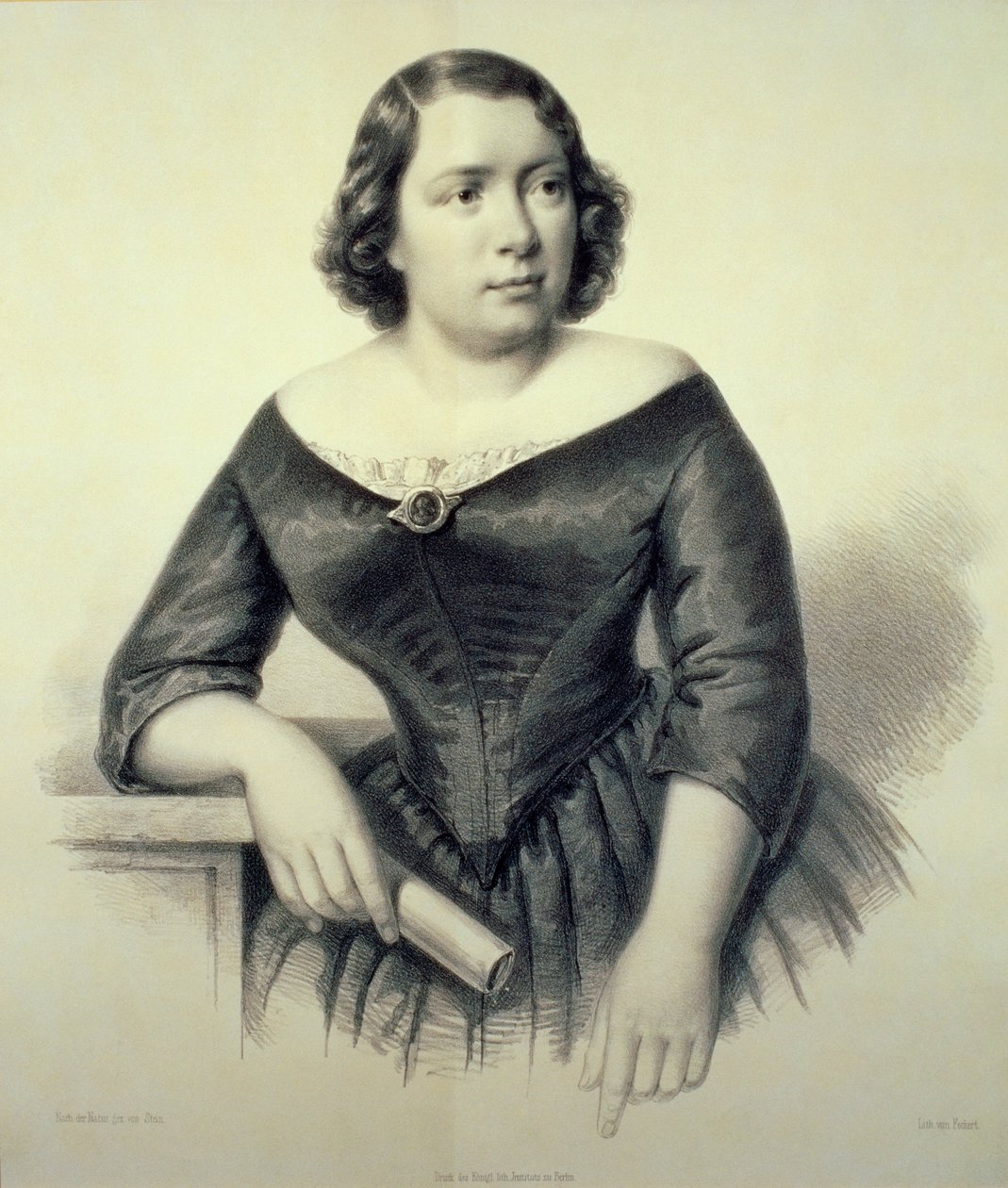 Maria Alboni - portrét italského kontraalta, 6. března 1823 - 23. června 1894 od Feckert Feckert