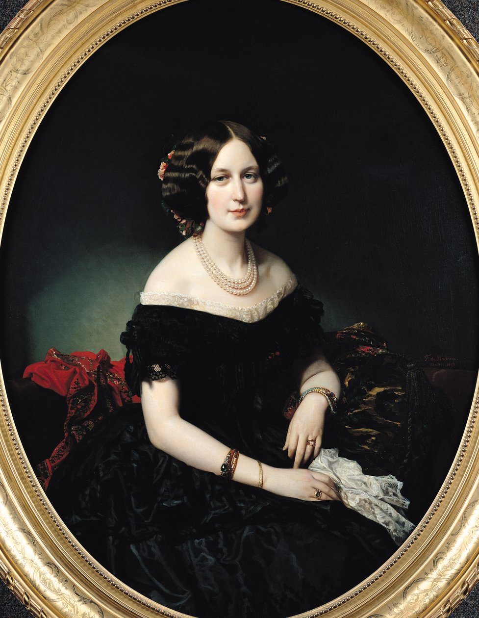 Portrét baronky z Weisweilleru, 1853 od Federico de Madrazo y Kuntz