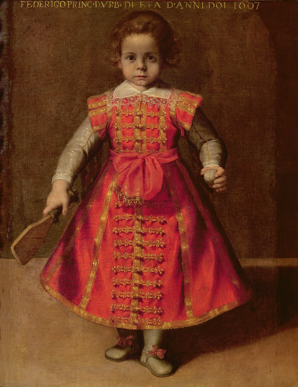 Federico Ubaldo della Rovere ve věku 2, 1607 od Federico Barocci