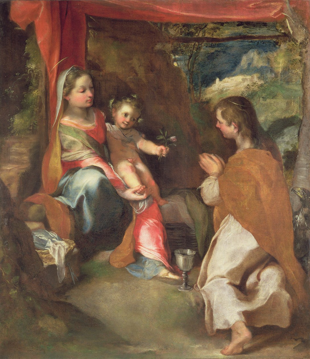 Madona ze San Giovannino s Janem Evangelistou od Federico Barocci