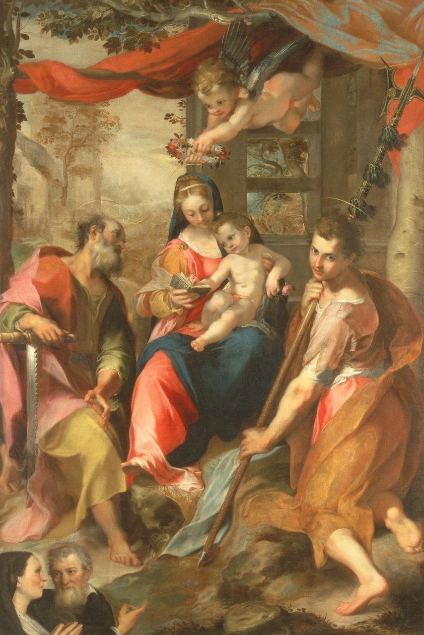Madona ze San Simone se svatým Simonem od Federico Barocci