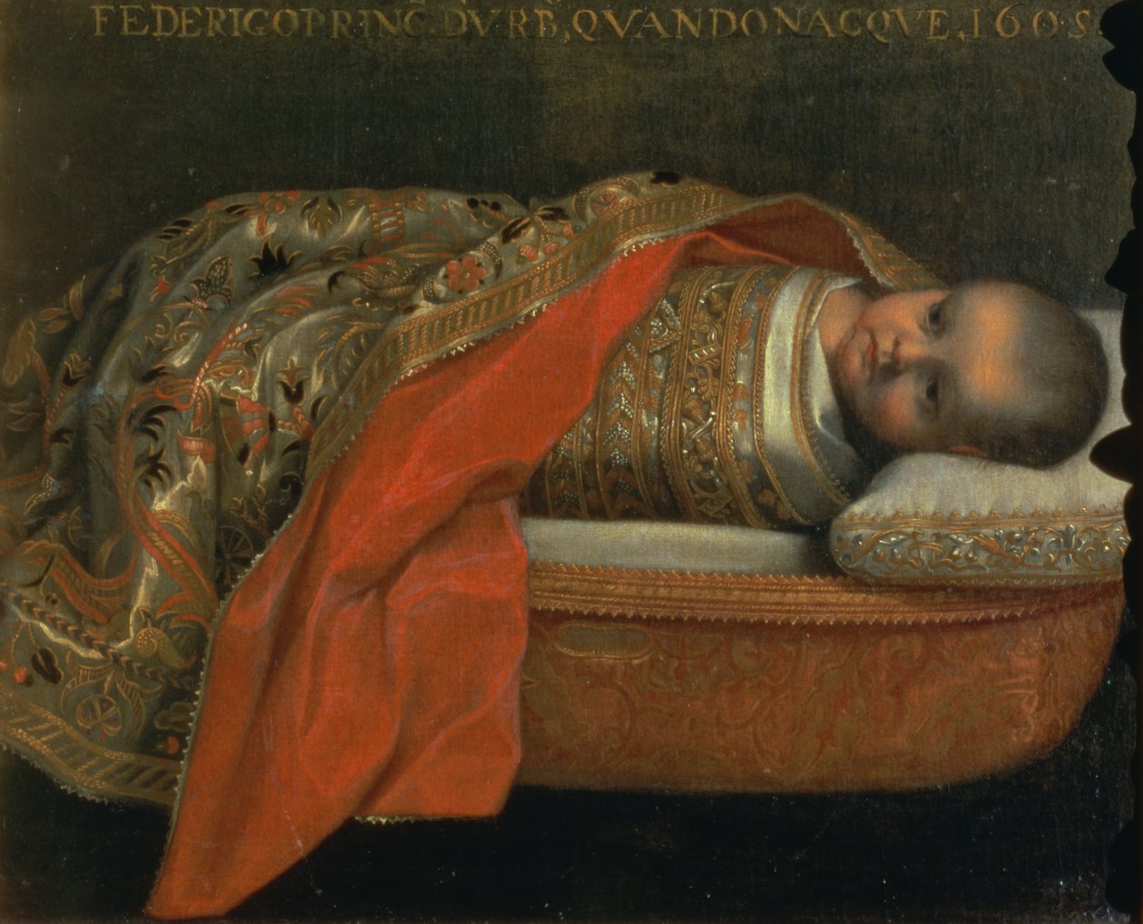 Portrét novorozeného Federiga di Urbino, 1605 od Federico Barocci