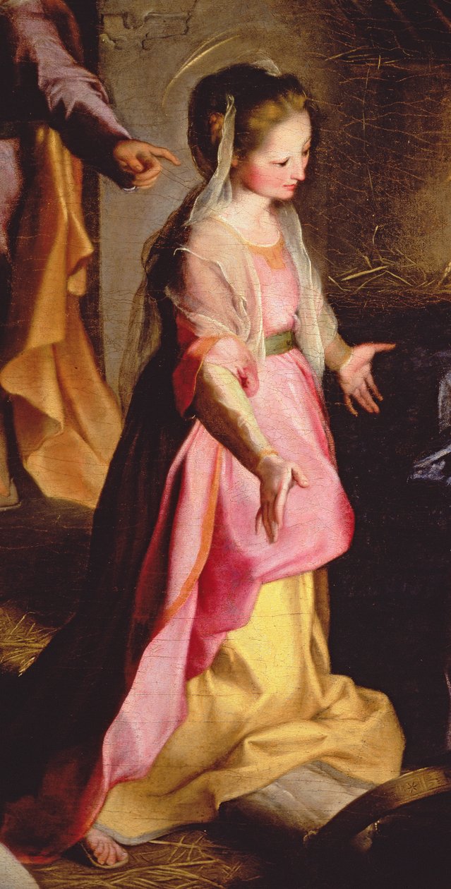 Klanění dítěte, 1597 (detail 38616) od Federico Barocci