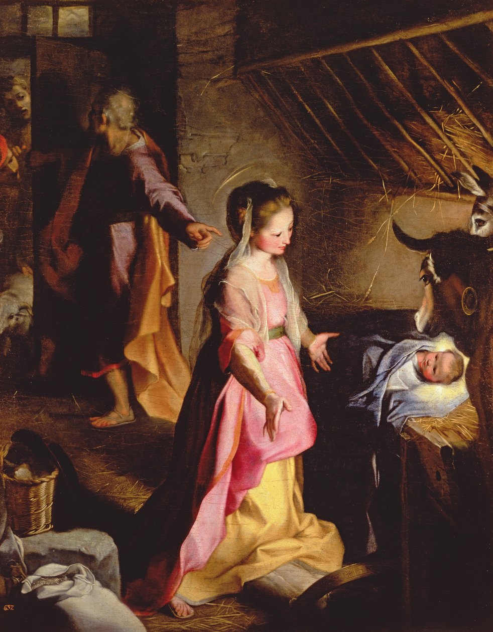 Klanění dítěte, 1597 od Federico Barocci