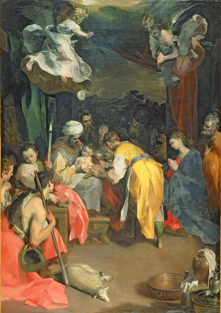 Obřezání Krista, 1590 olej na plátně detail 83818 od Federico Fiori Barocci or Baroccio