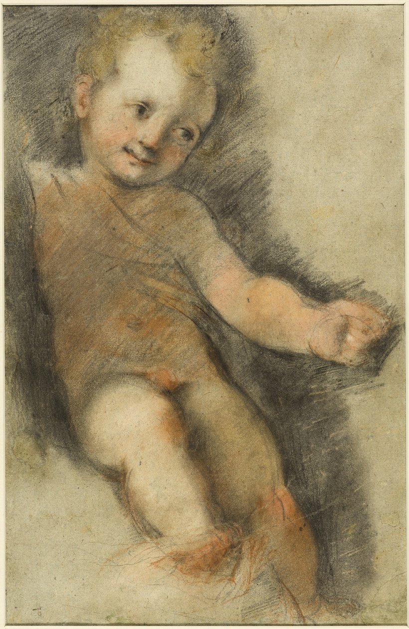 Dítě Krista: Studie k Madoně di San Giovanni od Federico Barocci