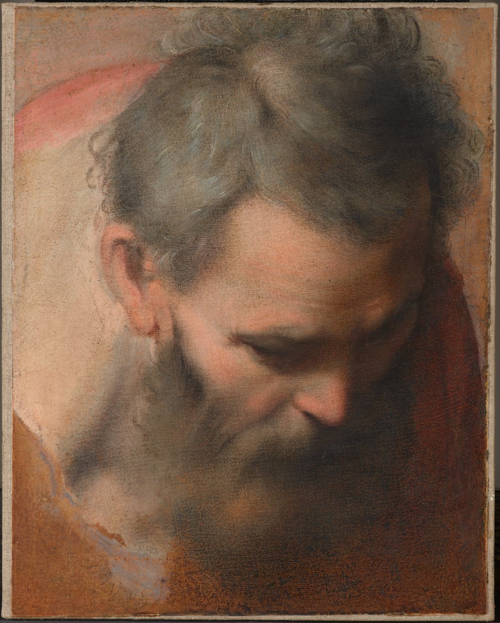 Studie hlavy svatého Josefa od Federico Barocci