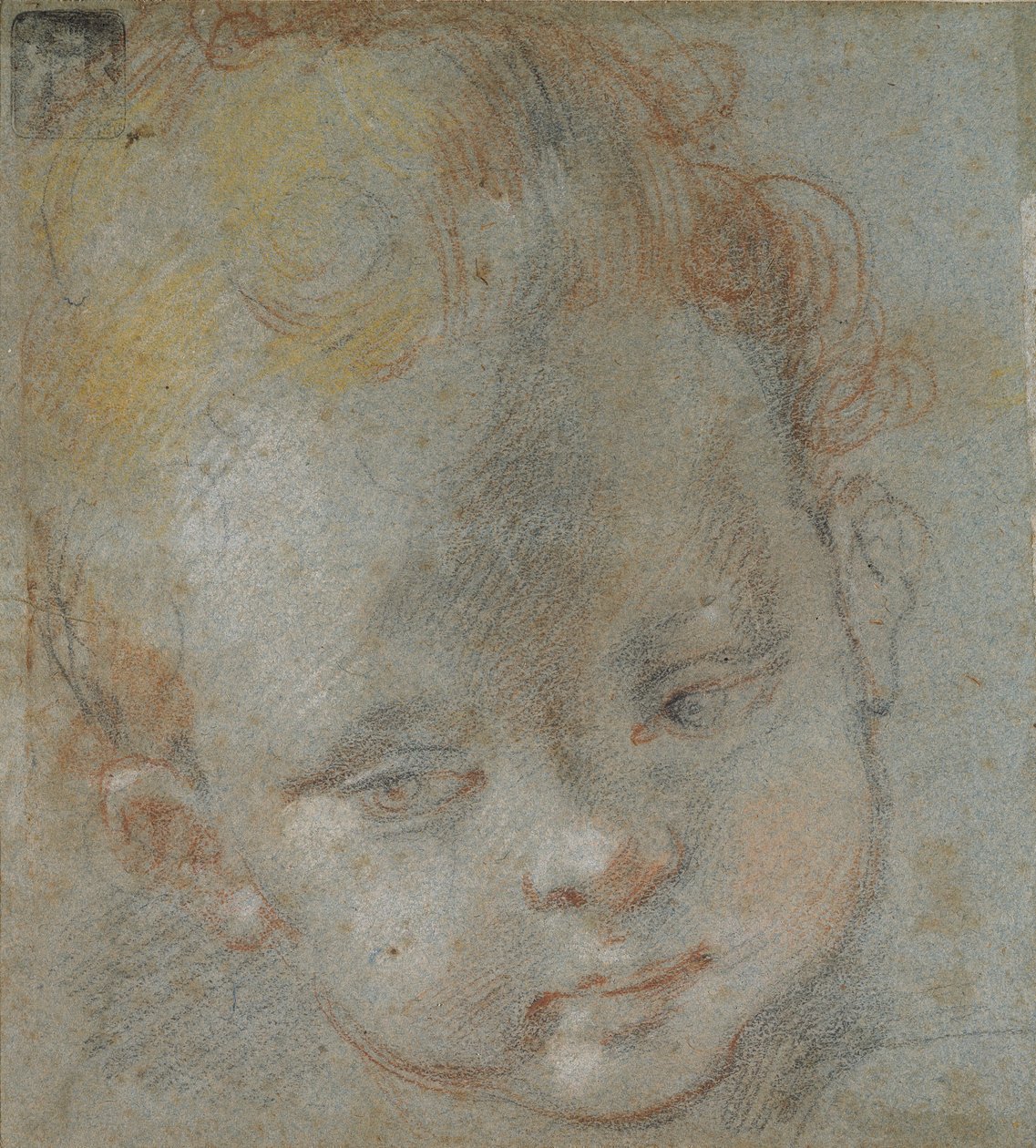 Hlava dítěte, konec 16. století od Federico Barocci