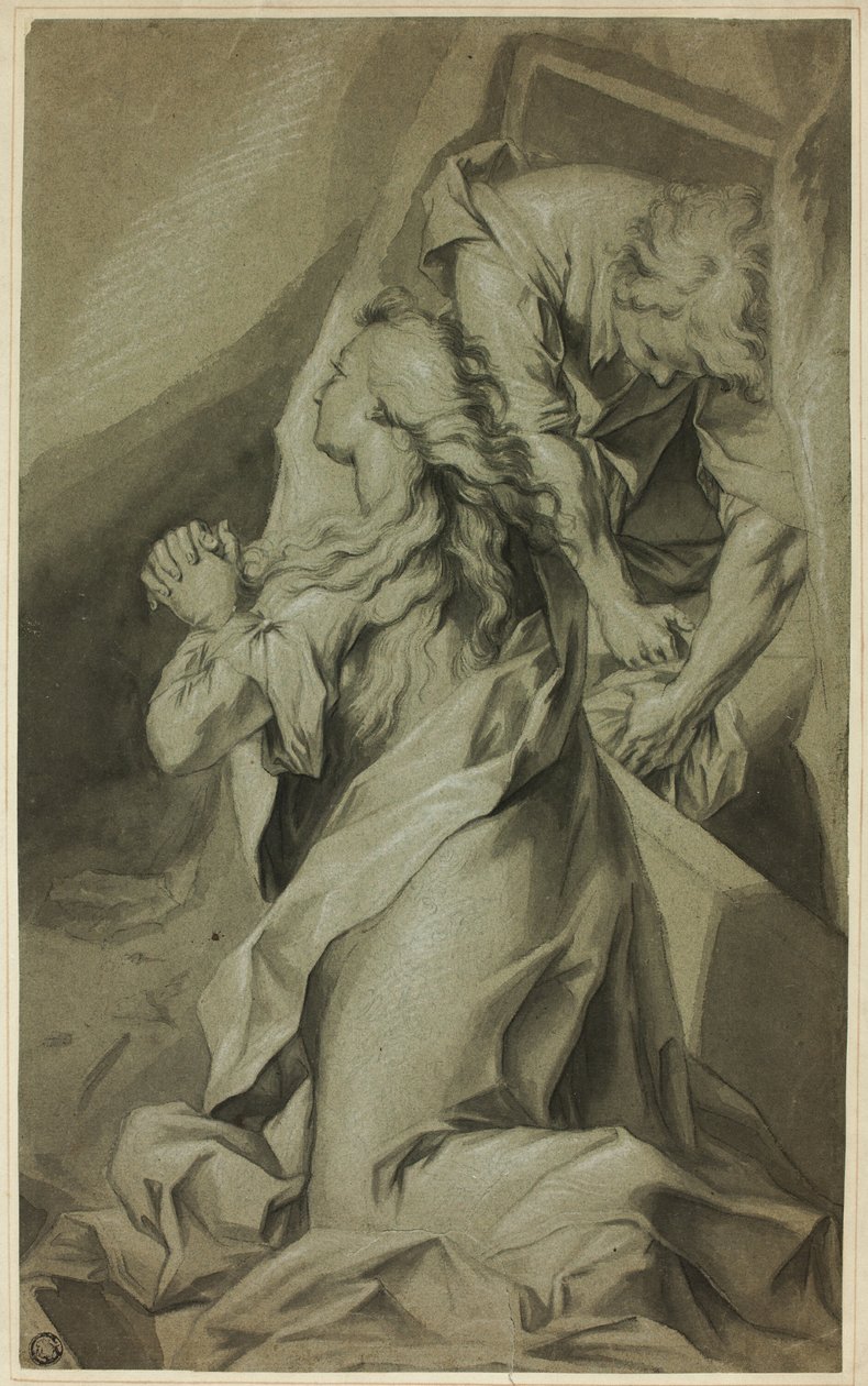 Klečící Magdalena a náhrobek od Federico Barocci