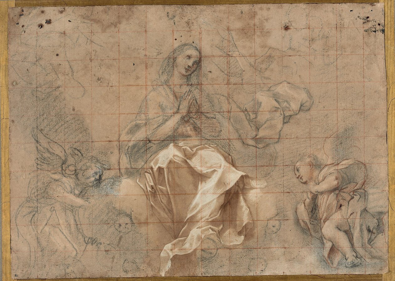 Studie k "Růžencové Madoně" od Federico Barocci