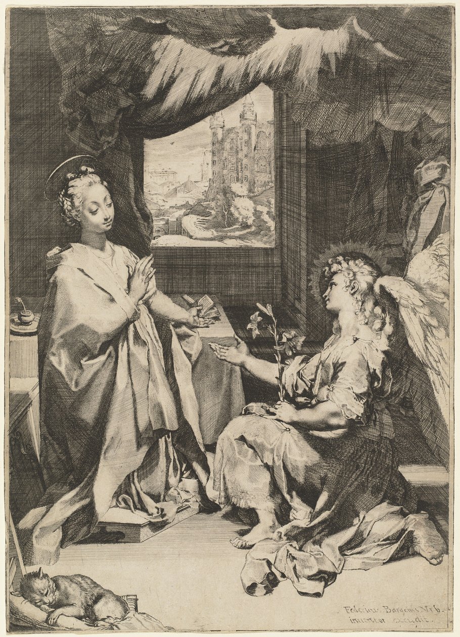 Zvěstování od Federico Barocci