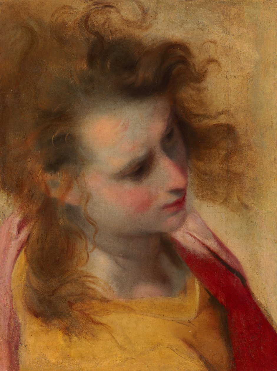 Studie hlavy svatého Jana Evangelisty od Federico Barocci