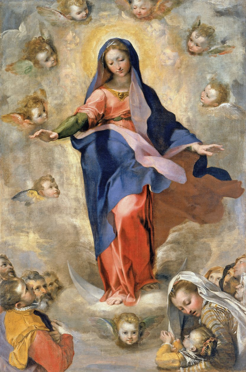 Neposkvrněné početí, kolem roku 1575 od Federico Fiori Barocci or Baroccio