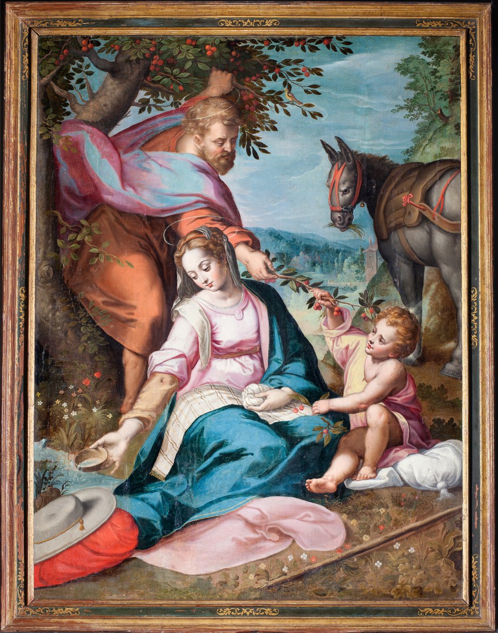 Farní muzeum. Malování. Svatá rodina odpočívá při letu do Egypta. Olej na plátně. F. Barocci od Federico Fiori Barocci or Baroccio