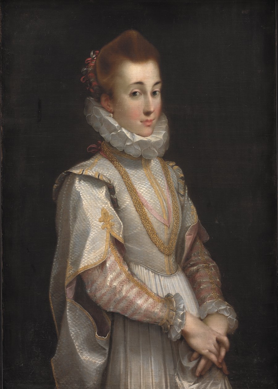 Portrét mladé dámy, cca 1600 (olej na plátně) od Federico Fiori Barocci or Baroccio