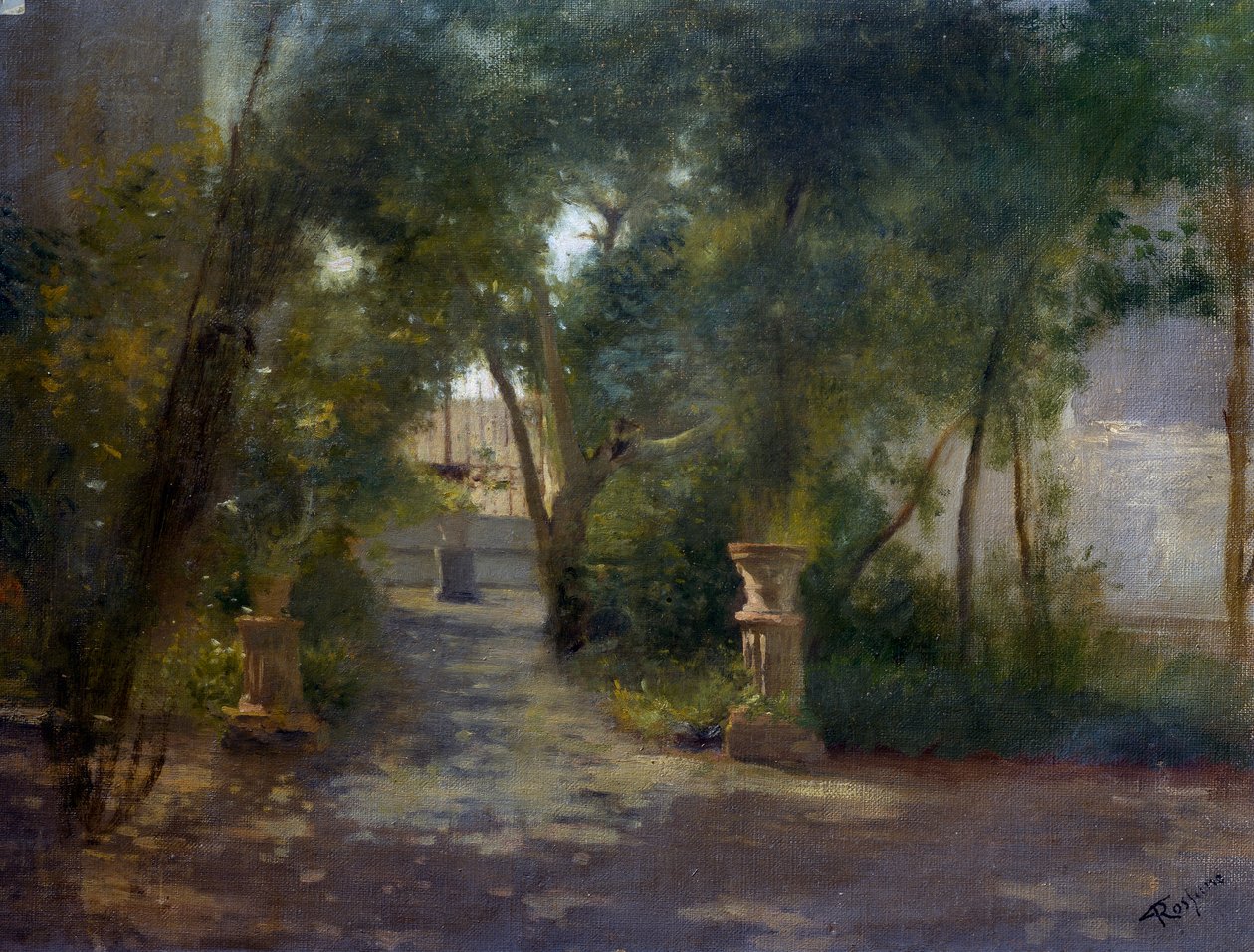 Vila v Portici, obraz Federica Rossana (1835-1912) od Federico Rossano