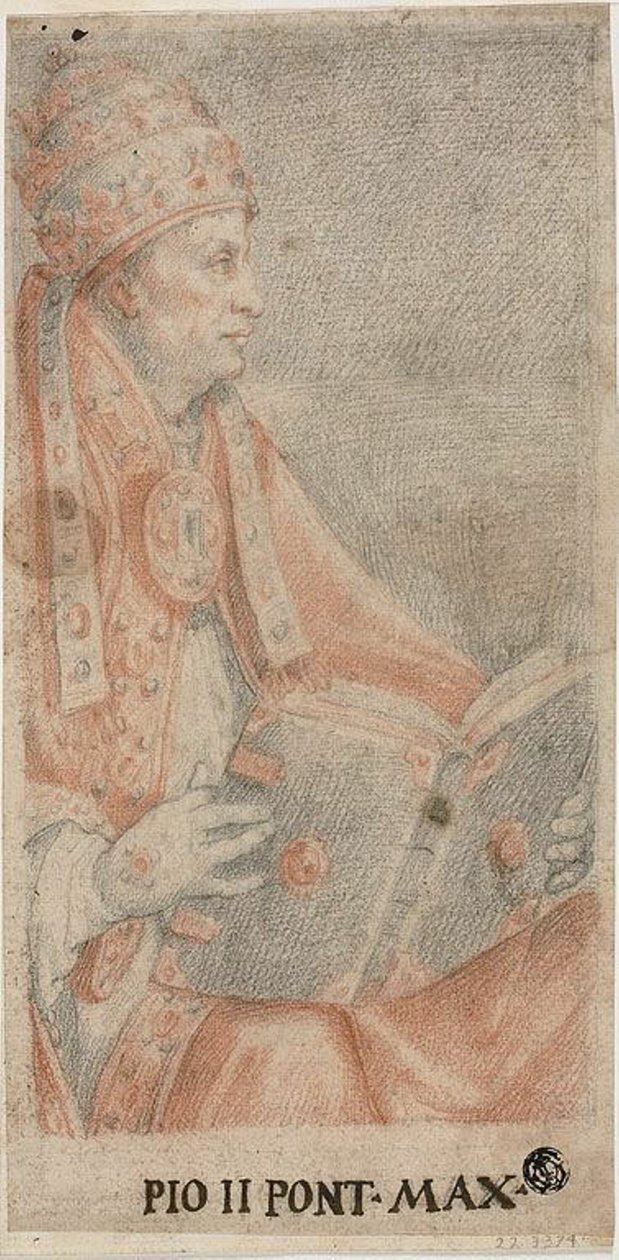 papež Pius II od Federico Zuccaro