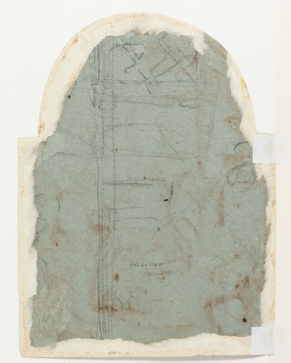 Skica k architektuře (?) od Federico Zuccaro