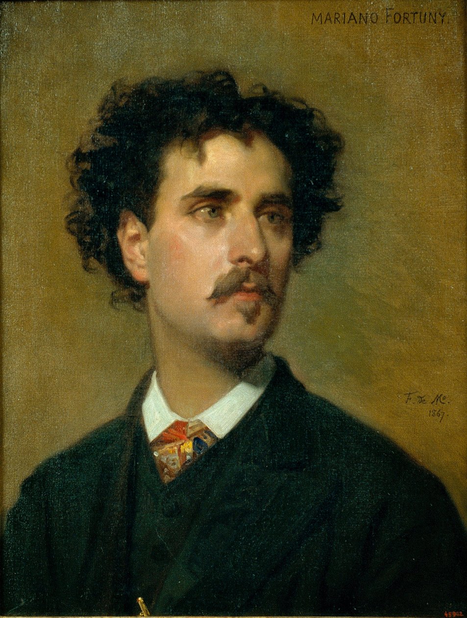 Portrét Mariano Fortuny y Madrazo (1871-1949) - Malba Federica de Madrazo y Kuntz (1815-1894) - 1867 - Olej na plátně - 54x42,5 - Museu Nacional d