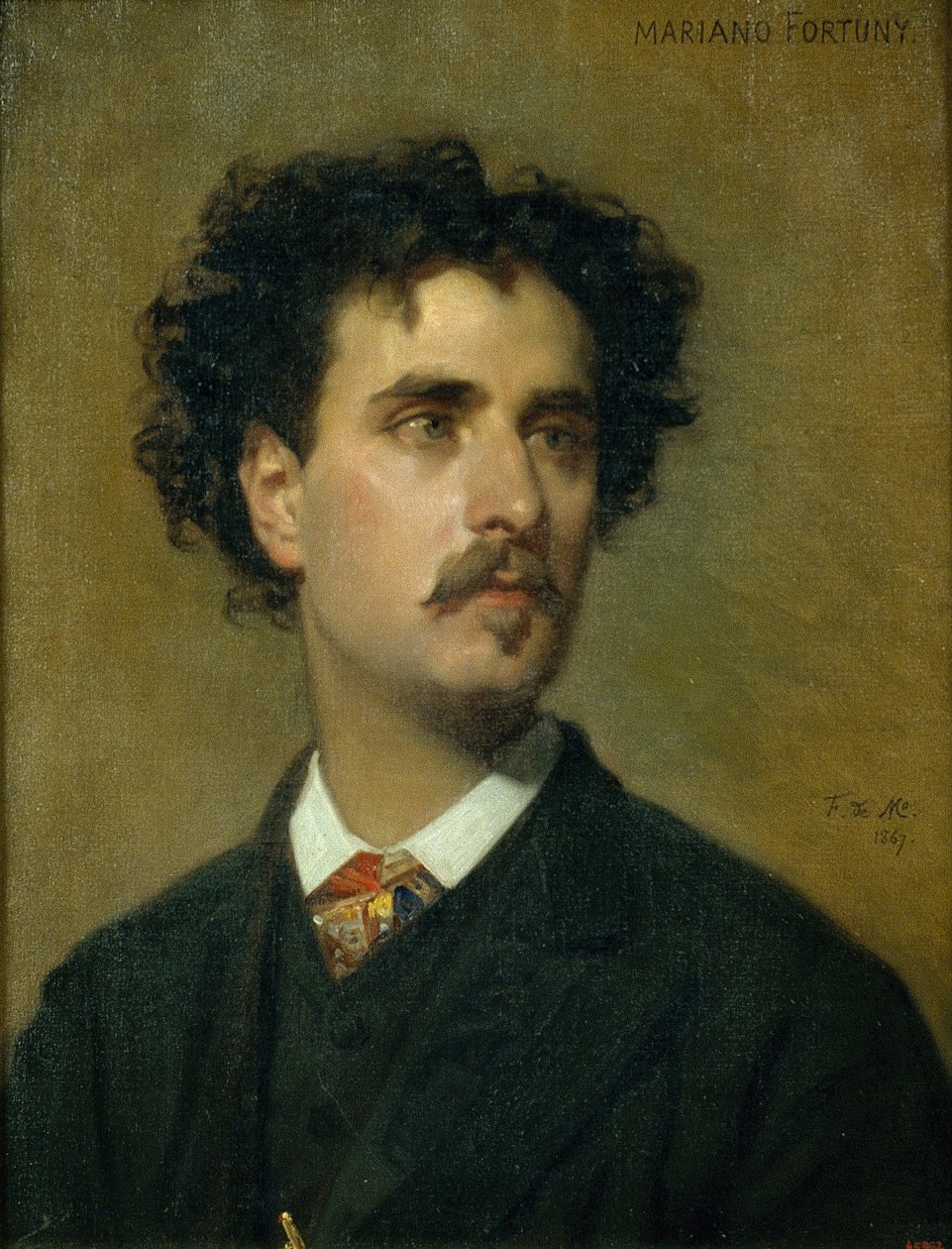 Portrét Marià Fortuny od Federico de Madrazo y Kuntz