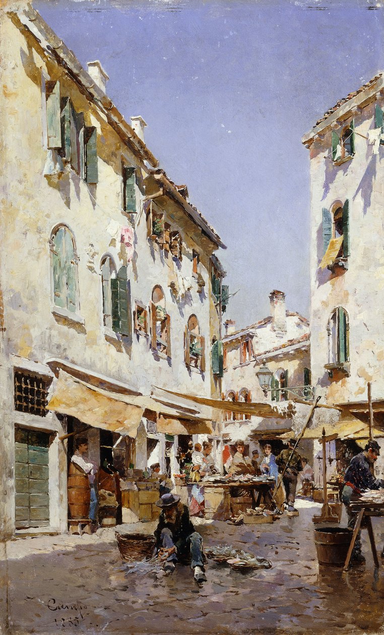 Pouliční scéna, 1885 od Federico del Campo