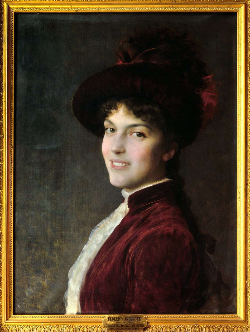 Portrét Idy Louise Malba Federica Andreottiho (1847-1930) 1880 Florencie, Muzeum moderního umění od Federigo Andreotti