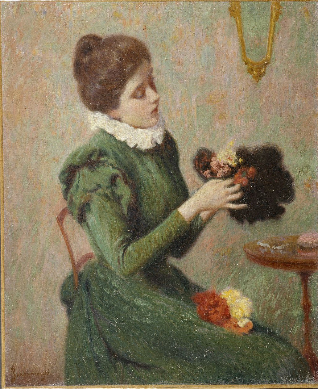 Milliner (la modiste) par Zandomeneghi, Federico (1841-1917). Olej na plátně od Federigo Zandomeneghi