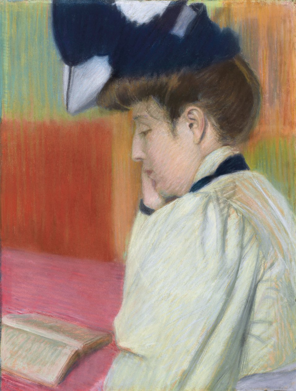 Žena čtení; Žena čtení, c. 1890 od Federigo Zandomeneghi