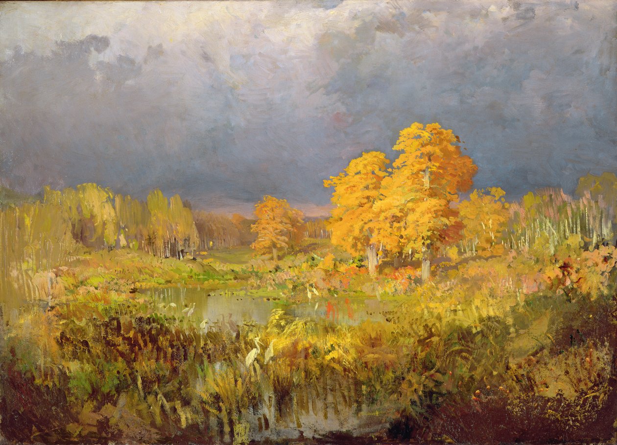 Forest Swamp na podzim, c.1872 od Fedor Aleksandrovich Vasiliev