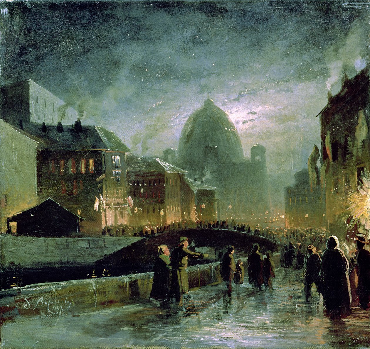 Iluminace v Petrohradě, 1869 od Fedor Aleksandrovich Vasiliev