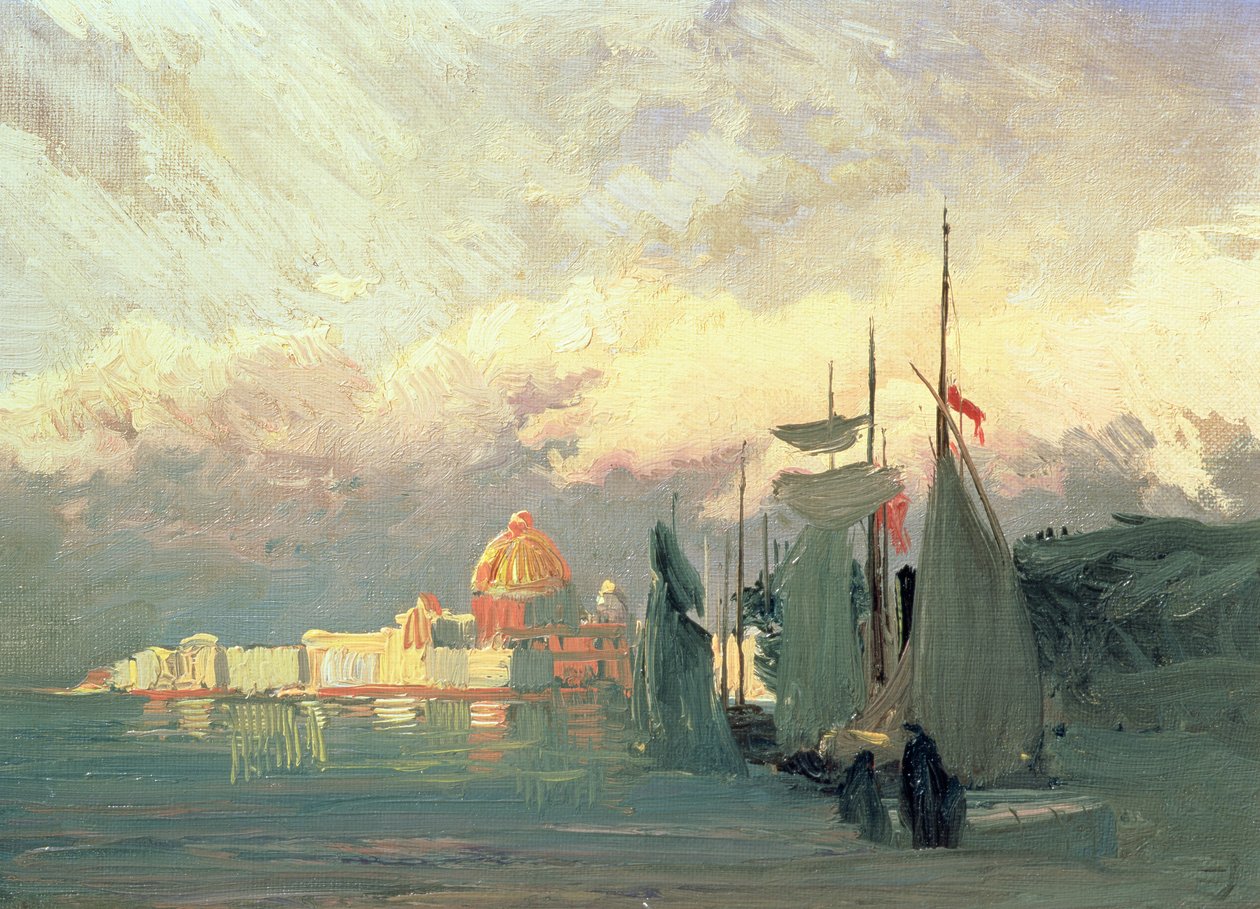 Na Něvě od Fedor Aleksandrovich Vasiliev