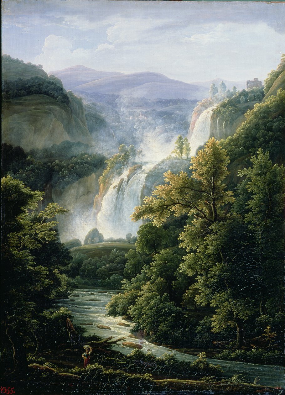 Vodopád Caduta delle Marmore na řece Velino, 1819 od Fedor Mikhailovich Matveev