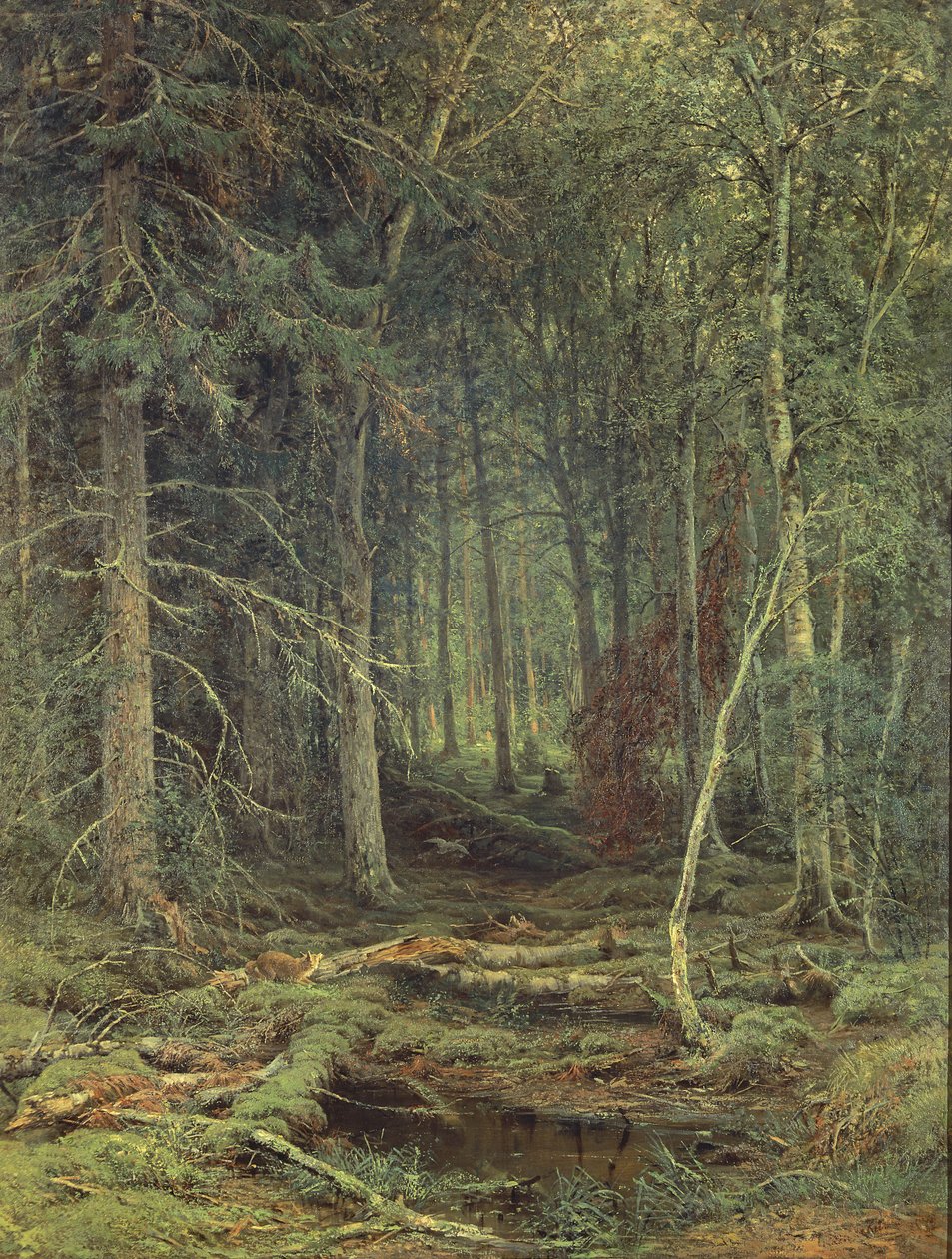 Swamp in the Forest, podzim, 1872 od Fedor Aleksandrovich Vasiliev
