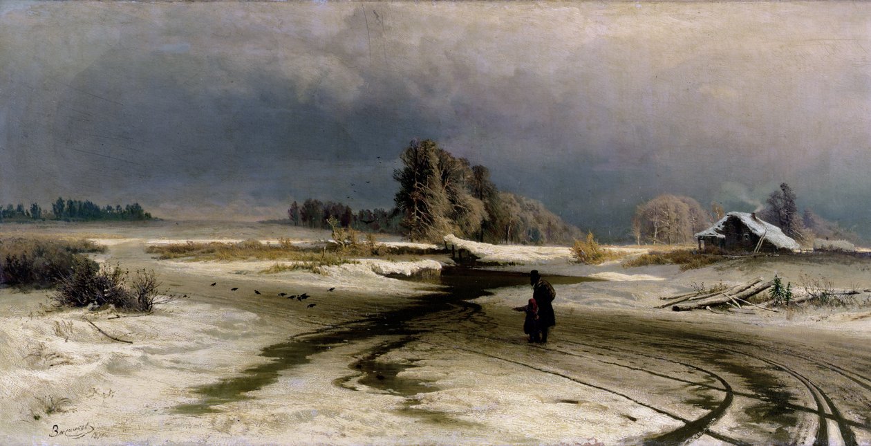 The Thaw, 1871 od Fedor Aleksandrovich Vasiliev
