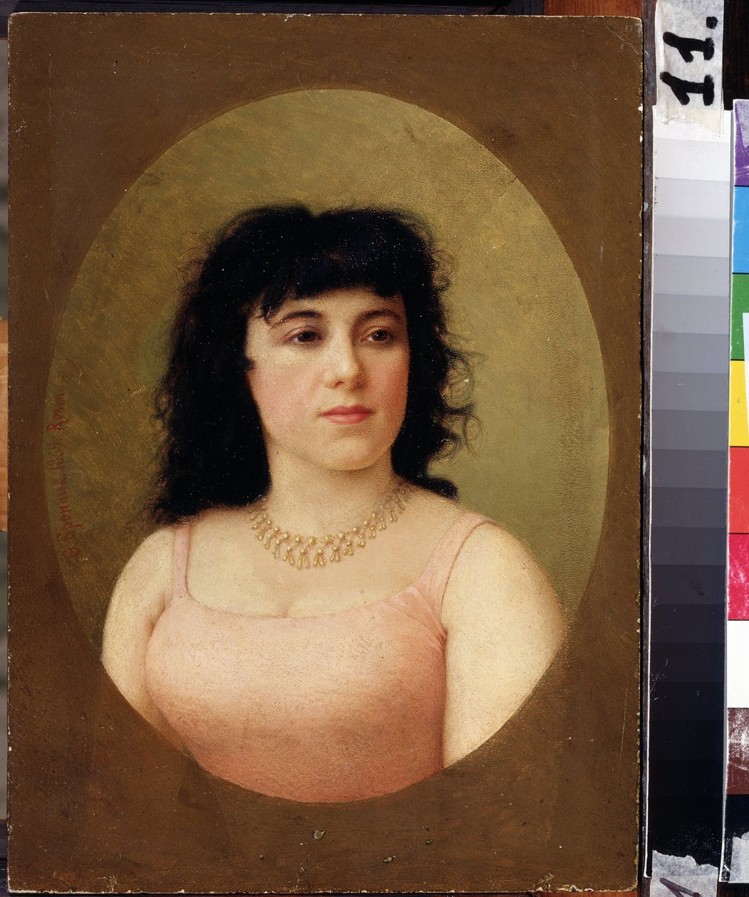 ""Portrét italské baleríny Virginie Zucchi (1849-1930)"" Obraz Feodora Andrejeviče Bronnikova (1827-1902) 1889 Tuganovovo muzeum umění Severní Osetie, Vladikavkaz od Fedor Andreevich Bronnikov